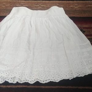 White cotton skirt